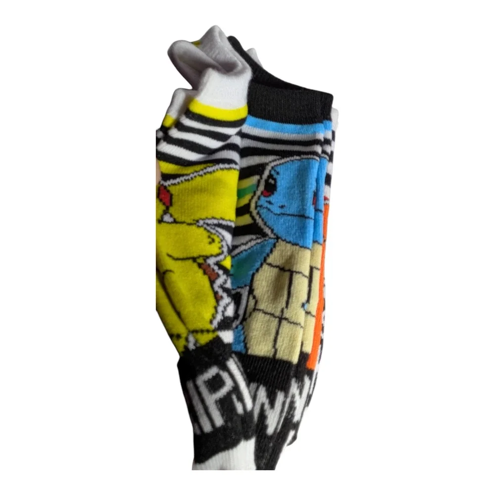 POKEMON - 5 pack kid socks - No Show - Size 4-10 - New with Tag